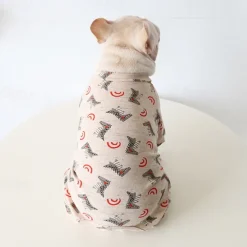 Dog Cat Pajamas Fashion Cute Winter Soft Washable Comfortable Indoor Casual Daily Dog Clothing for Bichon Frise Poodle Pomeranian Baby Pet Papillon