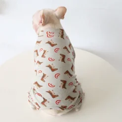 Dog Cat Pajamas Fashion Cute Winter Soft Washable Comfortable Indoor Casual Daily Dog Clothing for Bichon Frise Poodle Pomeranian Baby Pet Papillon