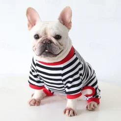 Dog Cat Pajamas Fashion Cute Winter Soft Washable Comfortable Outdoor Casual Daily Dog Clothing for Bichon Frise Poodle Pomeranian Baby Pet Papillon