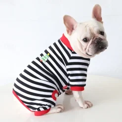 Dog Cat Pajamas Fashion Cute Winter Soft Washable Comfortable Outdoor Casual Daily Dog Clothing for Bichon Frise Poodle Pomeranian Baby Pet Papillon