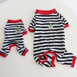 Dog Cat Pajamas Fashion Cute Winter Soft Washable Comfortable Outdoor Casual Daily Dog Clothing for Bichon Frise Poodle Pomeranian Baby Pet Papillon