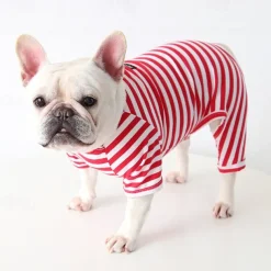 Dog Cat Pajamas Fashion Cute Winter Soft Washable Comfortable Indoor Casual Daily Dog Clothing for Bichon Frise Poodle Pomeranian Baby Pet Papillon