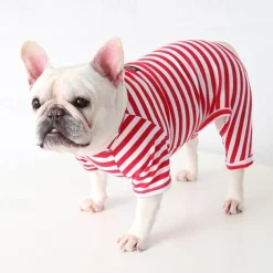 Dog Cat Pajamas Fashion Cute Winter Soft Washable Comfortable Indoor Casual Daily Dog Clothing for Bichon Frise Poodle Pomeranian Baby Pet Papillon