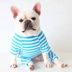 Dog Cat Pajamas Fashion Cute Winter Soft Washable Comfortable Indoor Casual Daily Dog Clothing for Bichon Frise Poodle Pomeranian Baby Pet Papillon