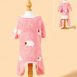 Dog Cat Pajamas Fashion Casual Winter Waterproof Breathable Soft Washable Comfortable Casual Daily Dog Clothing for Bichon Frise Pomeranian Baby Pet Papillon Small