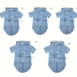 Dog Cat Pajamas Fashion Casual Breathable Soft Washable Comfortable Outdoor Casual Daily Dog Clothing for Bichon Frise Pomeranian Baby Pet Papillon Small