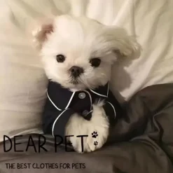 Dog Cat Pajamas Fashion Casual Breathable Soft Washable Comfortable Outdoor Casual Daily Dog Clothing for Bichon Frise Pomeranian Baby Pet Papillon Small