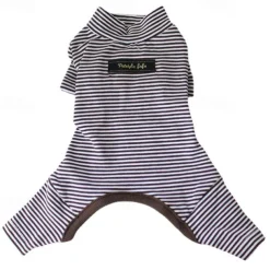 Dog Cat Pajamas Fashion Cute Winter Soft Washable Comfortable Outdoor Casual Daily Dog Clothing for Bichon Frise Poodle Pomeranian Baby Pet Papillon