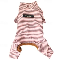 Dog Cat Pajamas Fashion Cute Winter Soft Washable Comfortable Outdoor Casual Daily Dog Clothing for Bichon Frise Poodle Pomeranian Baby Pet Papillon