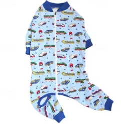 Dog Cat Pajamas Fashion Casual Winter Waterproof Warm Breathable Soft Washable Casual Daily Dog Clothing for Bichon Frise Pomeranian Baby Pet Papillon Small