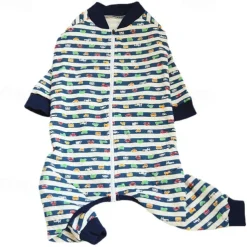 Dog Cat Pajamas Fashion Casual Winter Waterproof Warm Breathable Soft Washable Casual Daily Dog Clothing for Bichon Frise Pomeranian Baby Pet Papillon Small