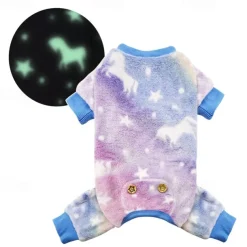 Dog Cat Pajamas Fashion Sweet Winter Warm Breathable Soft Washable Comfortable Christmas Halloween Outdoor Bed Casual Daily Dog Clothing for Bichon Frise Pomeranian Baby Pet Papillon Small