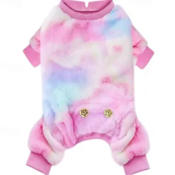 Dog Cat Pajamas Fashion Sweet Winter Warm Breathable Soft Washable Comfortable Christmas Halloween Outdoor Bed Casual Daily Dog Clothing for Bichon Frise Pomeranian Baby Pet Papillon Small