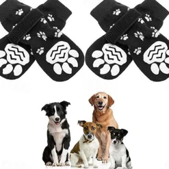 Dog Cat Pets Socks Anti-Slip Casual Daily Christmas Animal Round Dots Solid Colored For Pets Waterproof Fabric Straw Multicolor