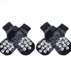 Dog Cat Pets Socks Anti-Slip Casual Daily Christmas Animal Round Dots Solid Colored For Pets Waterproof Fabric Straw Multicolor