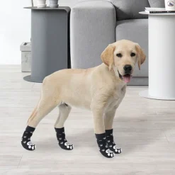 Dog Cat Pets Socks Anti-Slip Casual Daily Christmas Animal Round Dots Solid Colored For Pets Waterproof Fabric Straw Multicolor