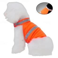 Dog Cat Rain Coat Rain Jacket Fashion Casual Winter Reflective Adjustable Waterproof Breathable Soft Christmas Outdoor Casual Daily Dog Clothing for Bichon Frise Pomeranian Baby Pet Papillon Small