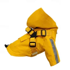 Dog Cat Rain Coat Rain Jacket Fashion Cute Winter Reflective Waterproof Comfortable Outdoor Casual Daily Dog Clothing for Corgi Pomeranian Baby Pet Papillon Small