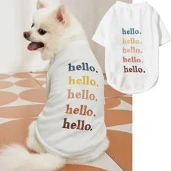 Dog Cat Shirt / T-Shirt Cute Casual Winter Breathable Soft Washable Comfortable Outdoor Casual Daily Dog Clothing for Bichon Frise Pomeranian Baby Pet Papillon Small