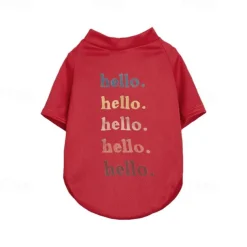 Dog Cat Shirt / T-Shirt Cute Casual Winter Breathable Soft Washable Comfortable Outdoor Casual Daily Dog Clothing for Bichon Frise Pomeranian Baby Pet Papillon Small