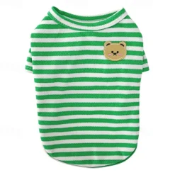 Dog Cat Shirt / T-Shirt Fashion Cute Breathable Soft Washable Comfortable Outdoor Casual Daily Dog Clothing for Bichon Frise Pomeranian Baby Pet Papillon Small