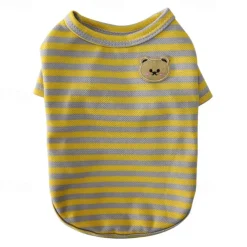 Dog Cat Shirt / T-Shirt Fashion Cute Breathable Soft Washable Comfortable Outdoor Casual Daily Dog Clothing for Bichon Frise Pomeranian Baby Pet Papillon Small