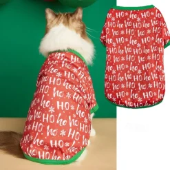 Dog Cat Shirt / T-Shirt Fashion Party Winter Waterproof Breathable Soft Washable Comfortable Christmas Party Casual Daily Festival Dog Clothing for Bichon Frise Pomeranian Baby Pet Papillon Small