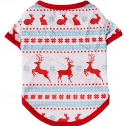 Dog Cat Shirt / T-Shirt Fashion Party Winter Waterproof Breathable Soft Washable Comfortable Christmas Party Casual Daily Festival Dog Clothing for Bichon Frise Pomeranian Baby Pet Papillon Small