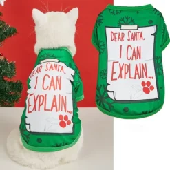 Dog Cat Shirt / T-Shirt Fashion Party Winter Waterproof Breathable Soft Washable Comfortable Christmas Party Casual Daily Festival Dog Clothing for Bichon Frise Pomeranian Baby Pet Papillon Small