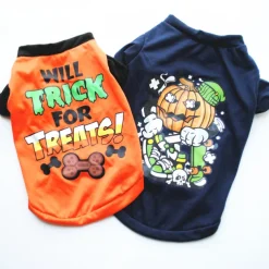 Dog Cat Shirt / T-Shirt Fashion Cool Waterproof Breathable Soft Washable Comfortable Outdoor Halloween Casual Daily Dog Clothing for Bichon Frise Pomeranian Baby Pet Papillon Small