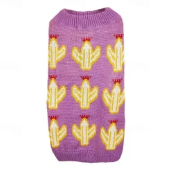 Dog Cat Sweater Jumper Cute Casual Winter Breathable Soft Washable Comfortable Outdoor Casual Daily Dog Clothing for Bichon Frise Pomeranian Baby Pet Papillon Small