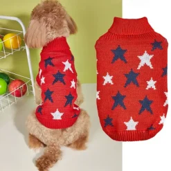 Dog Cat Sweater Jumper Cute Casual Winter Warm Breathable Soft Washable Comfortable Outdoor Casual Daily Dog Clothing for Bichon Frise Pomeranian Baby Pet Papillon Small