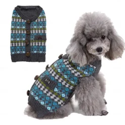 Dog Cat Sweater Jumper Cute Casual Winter Breathable Soft Washable Comfortable Outdoor Casual Daily Dog Clothing for Bichon Frise Pomeranian Baby Pet Papillon Small