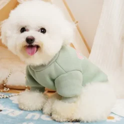 Dog Cat Sweatshirt Fashion Cute Winter Warm Soft Washable Comfortable Outdoor Sports Dog Clothing for Bichon Frise Poodle Pomeranian Baby Pet Papillon