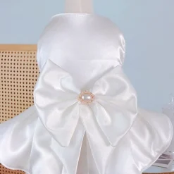 Dog Cat Wedding Dress Fashion Party Winter Breathable Soft Washable Comfortable Outdoor Wedding Party Casual Daily Dog Clothing for Bichon Frise Pomeranian Baby Pet Papillon Small