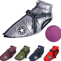 Dog Coat Jacket Dog clothes Winter Reflective Waterproof Warm Breathable Soft Outdoor Dog Clothing