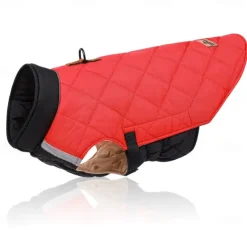 Dog Coat Jacket Parka Jacket with Harness Reflective Warm Water-Resistant Dog Clothing for Medium Large