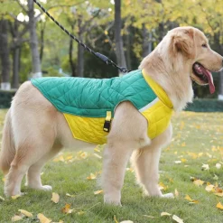 Dog Coat Jacket Parka Jacket with Harness Reflective Warm Water-Resistant Dog Clothing for Medium Large