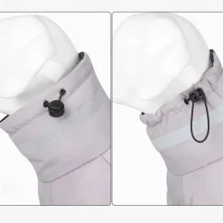 Dog Coat Jacket Parka Jacket with Harness Reflective Warm Water-Resistant Outdoor Dog Clothing for Medium Large