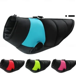 Dog Coat Jacket Parka Jacket with Harness Reflective Warm Water-Resistant Dog Clothing for Small Medium Large