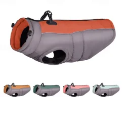 Dog Coat Jacket Puffer / Down Jacket Fashion Winter Reflective Waterproof Warm Fashion Comfortable Outdoor Dailywear Homewear Dog Clothing for Large