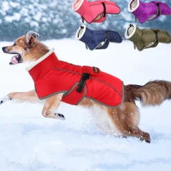 Dog Coat Windproof Reflective Dog Winter Jackets Large Dog Coats for Cold Winter Thick Pet Apparel for Small Medium Large Dogs