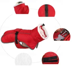 Dog Coat Windproof Reflective Dog Winter Jackets Large Dog Coats for Cold Winter Thick Pet Apparel for Small Medium Large Dogs