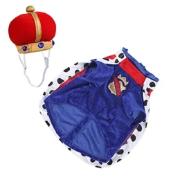 Dog Costume,Dog Costume Clothes 2 Pack Pet Dog Soft Cape Clothes with Kings Crown and Cape for Small Large Dogs Cats Dog Cat Costume for halloween