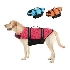 Dog Dog Life Jacket Reflective Adjustable Sports & Outdoors Safety Beach Pool Dog Clothing for Husky Golden Retriever Bichon Frise Pomeranian Small