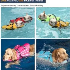 Dog Dog Life Jacket Sports & Outdoors Safety Beach Pool Dog Clothing for Husky Golden Retriever Medium Large
