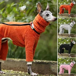 Dog Jumpsuit Fashion Stylish Ordinary Classic Style Retro Vintage Fall Winter Warm Fashion Sports Outdoor Dog Clothing for Greyhound