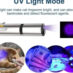 Dog Mat,Usb Rechargeable Laser Cat Teaser Stick Multi-Pattern Purple LightCat Toys Pet Supplies Toys Cat Teaser PenPet Mat