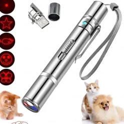 Dog Mat,Usb Rechargeable Laser Cat Teaser Stick Multi-Pattern Purple LightCat Toys Pet Supplies Toys Cat Teaser PenPet Mat