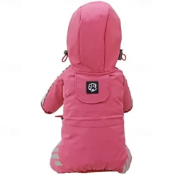 Dog Rain Coat Rain Jacket Fashion Reflective Waterproof Sports & Outdoors Safety Beach Pool Dog Clothing for Husky Golden Retriever Bichon Frise Pomeranian Small